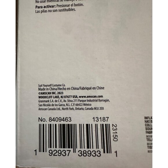 Jack In The Box Inflatable Jumpsuit Costumes Child Standard Clown 10 Medium - Picture 7 of 8